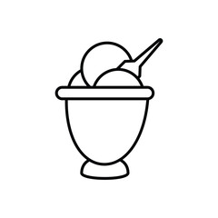 ice Cream Icon vector stock illustration