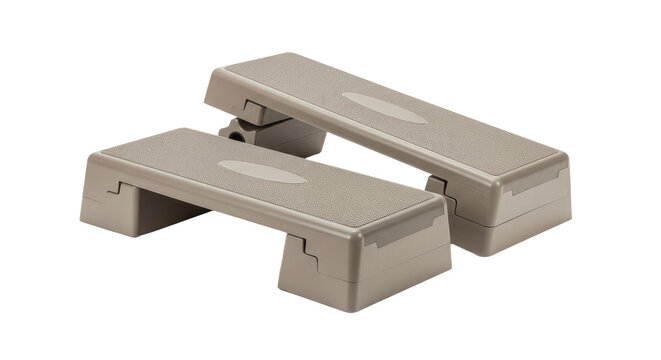 Pair of Exercise Step Platforms for Fitness.