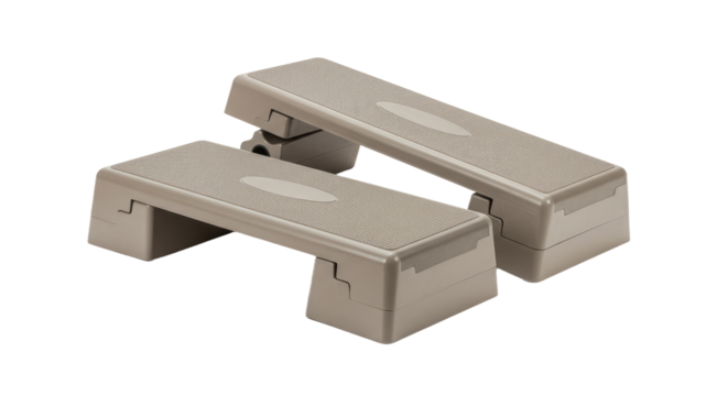 Pair of Exercise Step Platforms for Fitness.