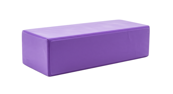Purple Yoga Block for Support.