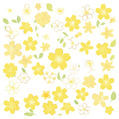 Obraz premium Soft Yellow Blossom Dust Icon 