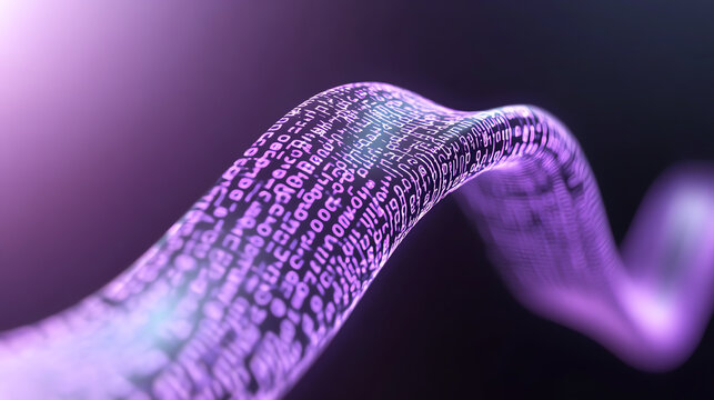 A vibrant display of digital data flow represented as glowing code streams, symbolizing innovation and connectivity in technology. - Powered by Adobe