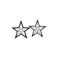 Obraz premium star isolated on white