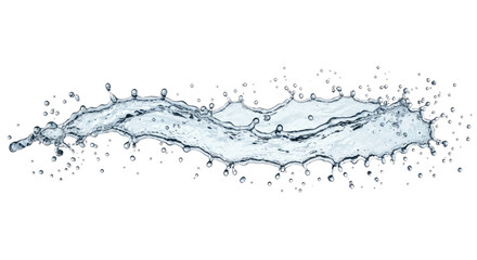 Water Splashing and Droplets.