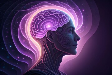 Obraz premium The Mind Bloom – A Surreal Paper Brain