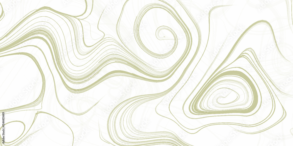 Poster topographic map white green lines, contour white background. geographic grid, gradient multicolor wa