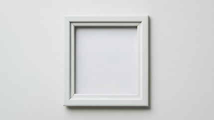 white frame on white wall