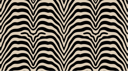 Zebra seamless vector pattern in black and white tones