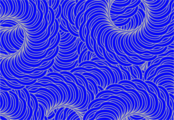 Flower design background, pattern background, design of flowers art vector , flowers texture background , lines design background , round shape background in blue 
