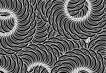 Flower design background, pattern background, design of flowers art vector , flowers texture background , lines design background , round shape background in black 