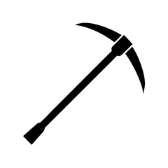 Shovel Icon Classic Digging Shovel Shape Vector Silhouette Flat Icon Design