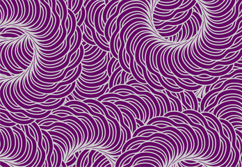 Flower design background, pattern background, design of flowers art vector , flowers texture background , lines design background , round shape background in purple 