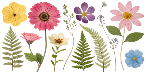 Pressed Flower Collection Delicate Botanicals for Crafts and Decor