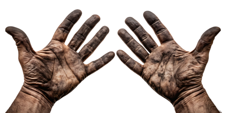 Hardworking Hands A Powerful Image of Labor and Grit - Powered by Adobe