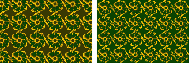 Green floral design background, pattern sets background, design of flowers art vector , flowers texture background 