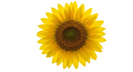 Fototapeta premium 鮮やか向日葵 明るく輝く黄金色 夏空の下 (Azayaka Himawari akaruku kagayaku koganeiro natsuzora no shita) This translates roughly to: Vibrant Sunflower Brightly shining golden color under the summer sky. AI Generated