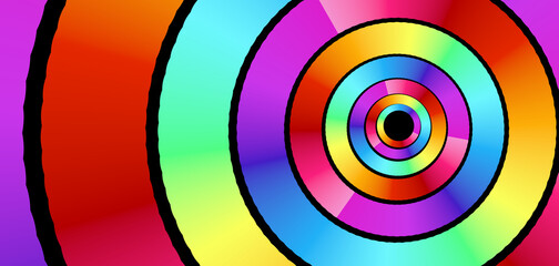 Abstract illustration background.  gradient ring.