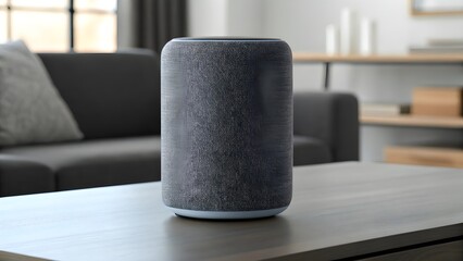 Smart Speaker Mockup Realistic Home Audio Device Presentation