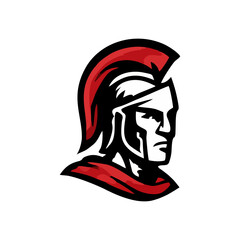 Spartan mascot design for vector warrior logo, ancient gladiator helmet illustration, greek armor battle icon, soldier emblem for esport and gaming