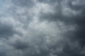 Gray rain clouds are coming. storm clouds.