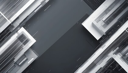 Obraz premium Modern White Gray Abstract Banner Background for Web and Presentations