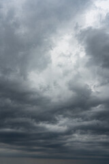 Obraz premium Gray rain clouds are coming. storm clouds.