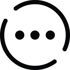 More Options Icon: Loading, Processing, Menu, Wait, Refresh, Progress, Ellipsis, Data, System, UI/UX Vector