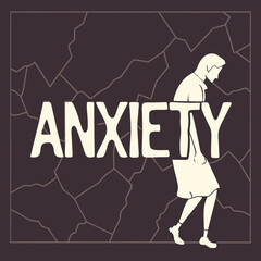 Anxiety in Design Emotional Typography Art