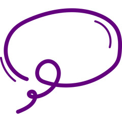 Speech Bubble Line Doodle