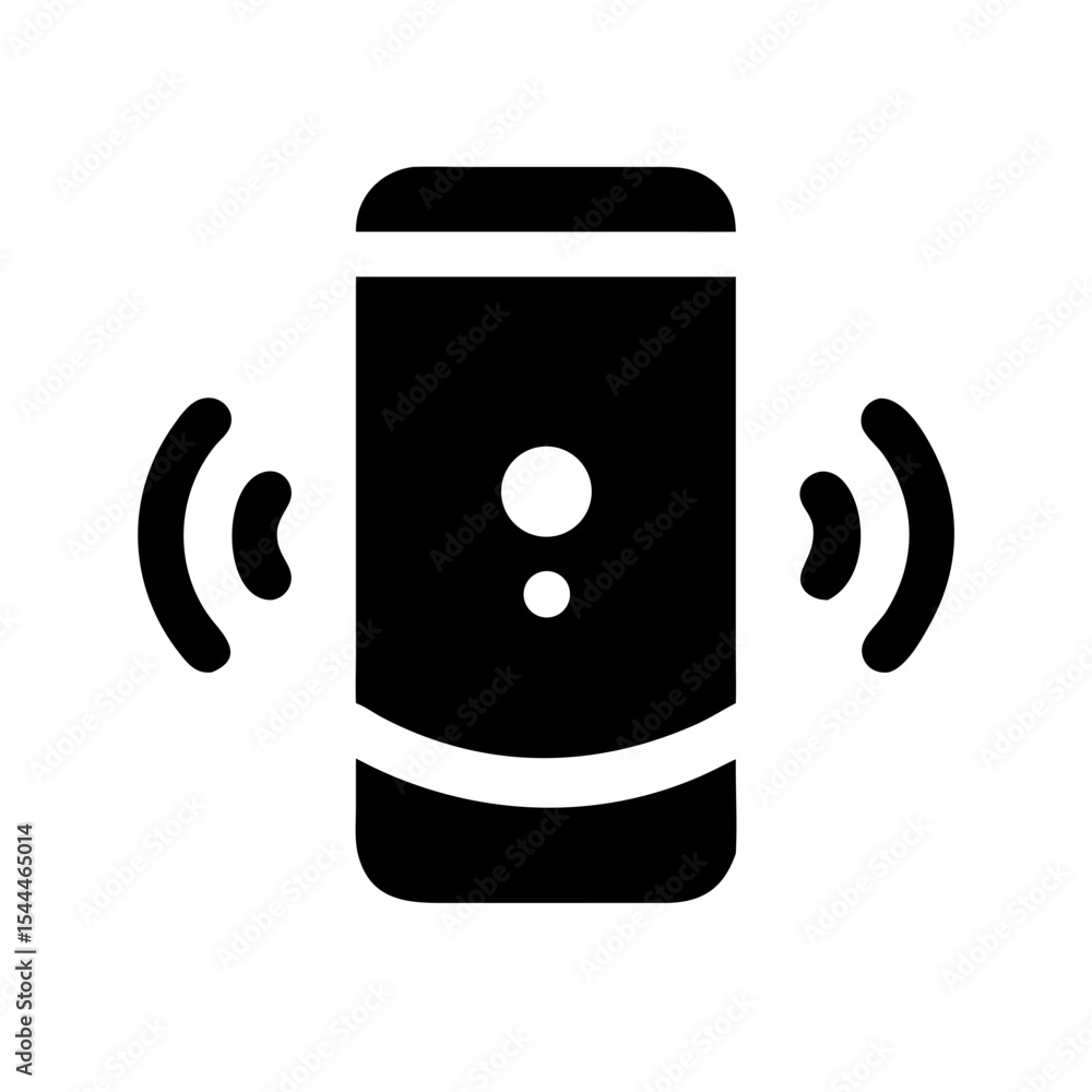 Poster smart speaker icon. modern smart speaker design for app interface. digital smart speaker with wirele
