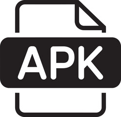 APK File Icon – Android App Installer Symbol in Vector Format
