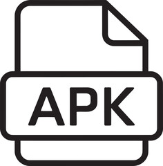APK File Icon – Android Application Package Symbol in Vector Design