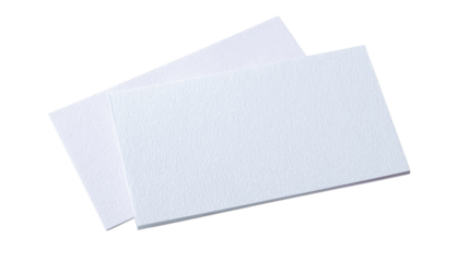 Blank Canvas Invitation: A minimalist composition of two blank business cards or invitations lies serenely, presenting ample opportunity for design, communication, and personalization.