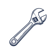 Wrench icon vector, Adobe Illustrator Artwork