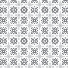 Elegant Grey Floral Tile Repeat Pattern – Seamless Vintage-Inspired Design for Wallpaper, Textiles, Packaging, and Interior Decor Projects

