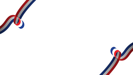 ribbon frame of america flags illustration, decoration for 4th July and patriotic theme.