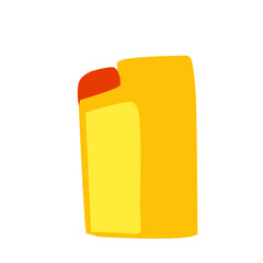 yellow plastic bottle