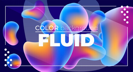 Modern Gradient Fluid Background with Dynamic Abstract Shapes and Smooth Color Blending for Web, App, and Graphic Design