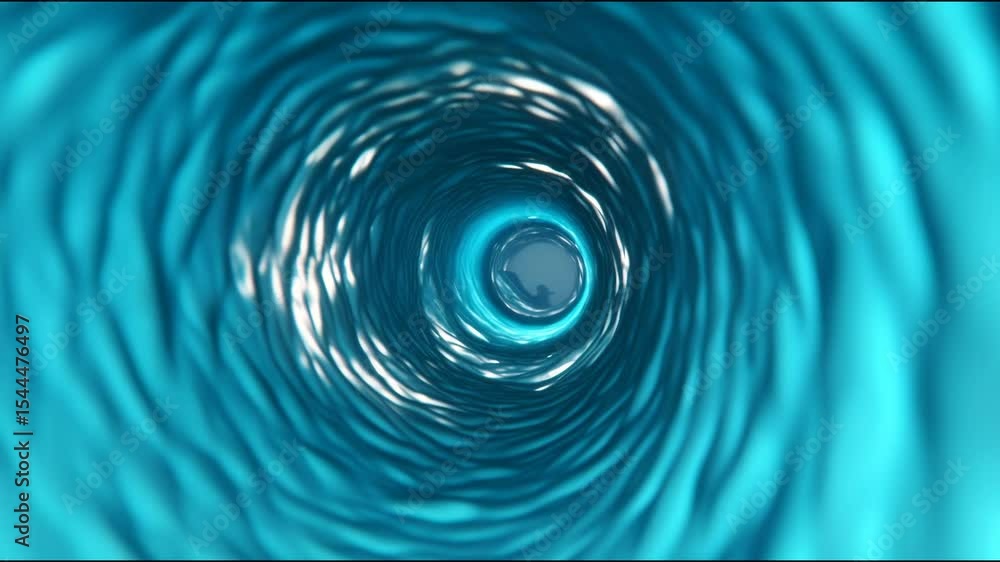 Poster abstract blue and white vortex background with curving texture, flowing design and bright light, dep