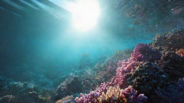 Pollution in Ocean:,micro plastic under water