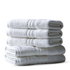 stack of white towels