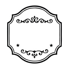 A stylish and artistic abstract floral frame featuring flowing lines and organic shapes, combining floral motifs with modern design elements. Perfect for invitations, branding, packaging, or decorativ