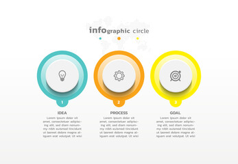 Background business infographic elements for the presentation