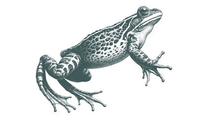 Naklejka premium african bullf frog vector