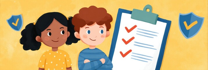 Childrens Internet Safety Checklist Focuses on Essential Guidelines for Online Protection and Responsible Digital Behavior for Kids