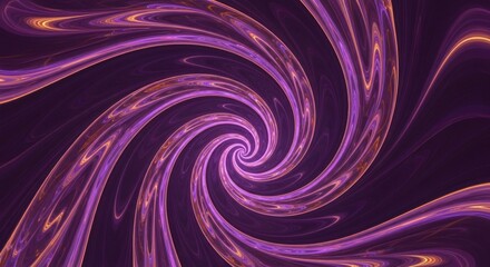 A swirling vortex of purple and gold lines creating a hypnotic spiral pattern on a dark background