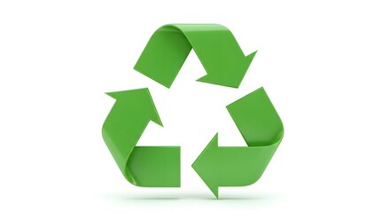 Obraz premium Green Recycling Symbol Eco-Friendly Reuse and Sustainability