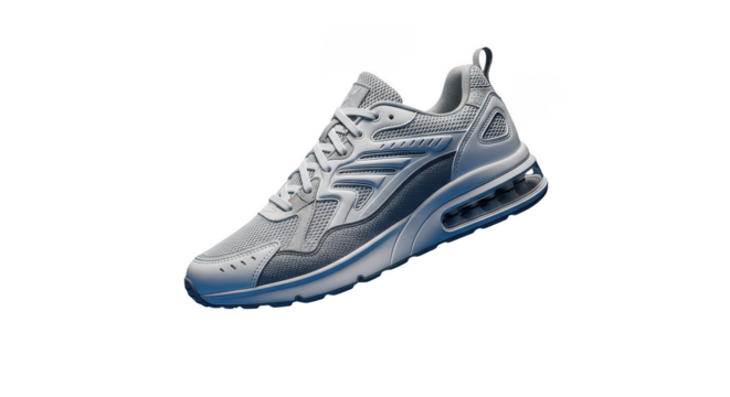 Light gray athletic shoe