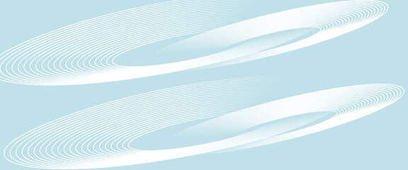 Modern abstract background. Glossy white gradient circle lines. Minimal geometric pattern. Simple graphic elements. Futuristic concept.