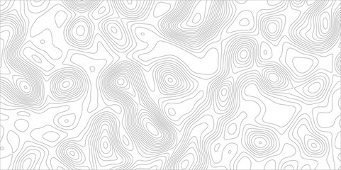 Abstract background with topographic map white background. The stylized height of the topographic map contour in black lines. gradient multicolor wave curve lines banner background design.